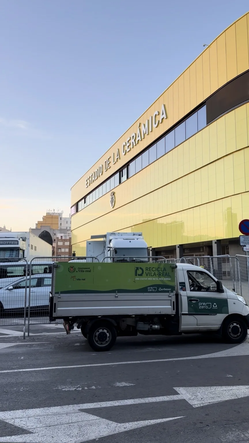 Exterior del Estadio de la Cerámica en Vila-real